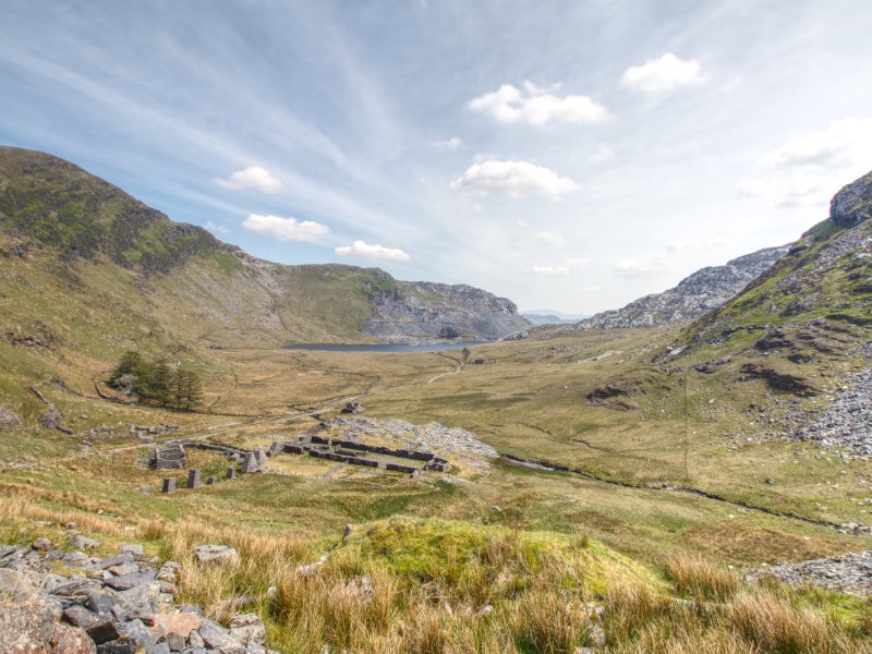 The landscape at Cwmorthin