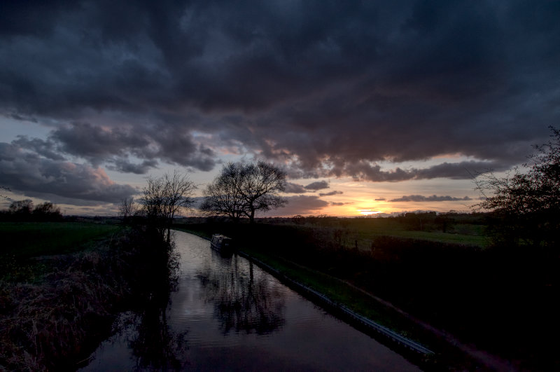 Last light over the canals