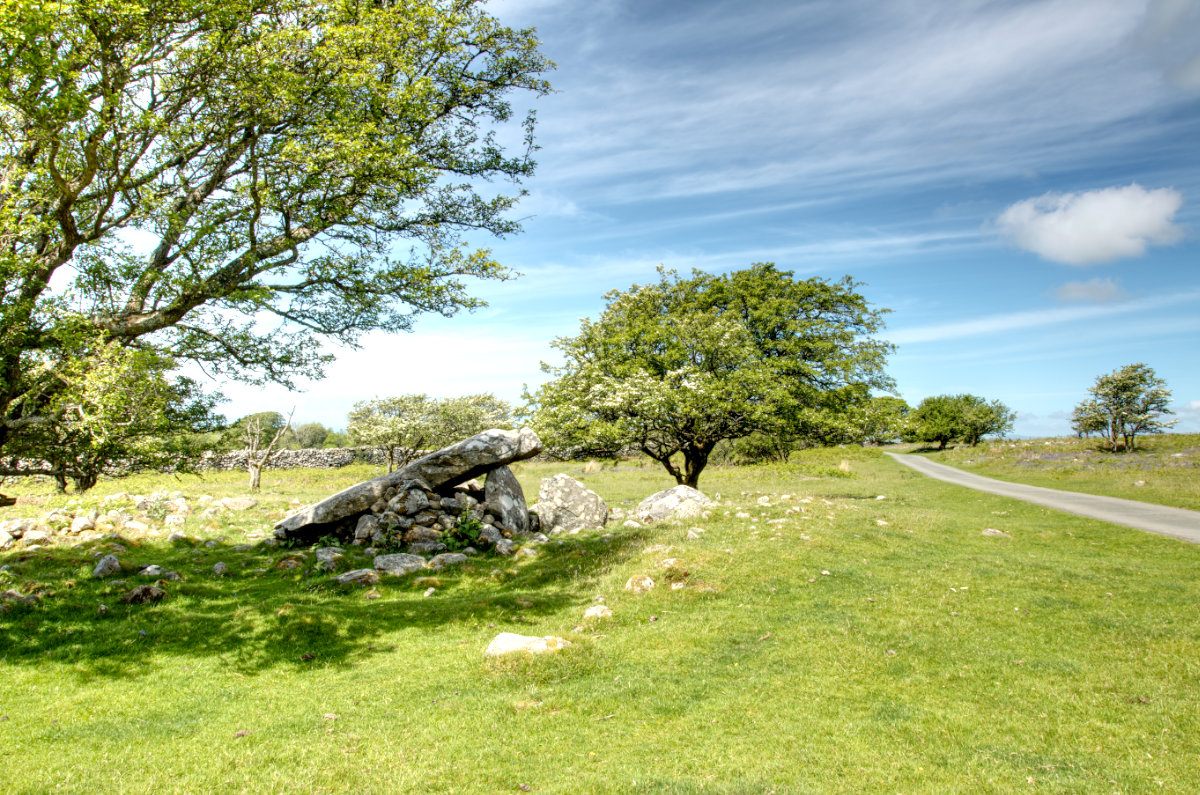 The burial chamber along the road