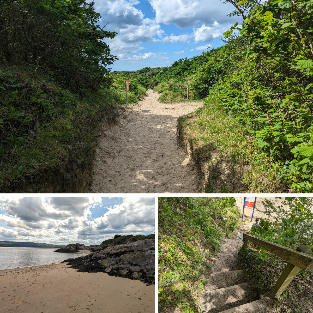 Sunny paths and golden beaches