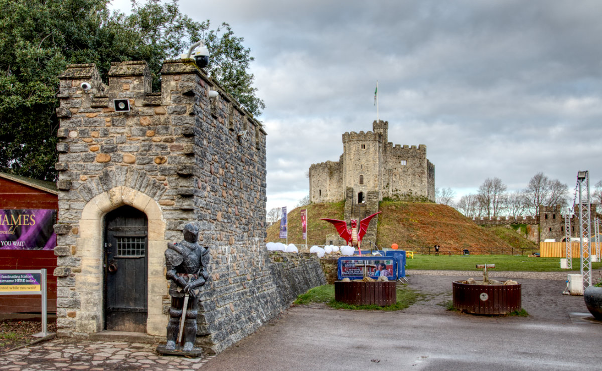 First view of the Norman Keep as you step through the South Gate