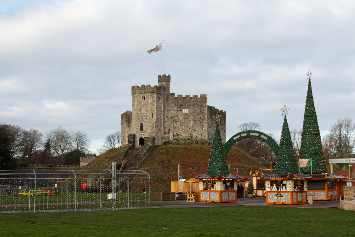 The Norman Keep at Christmas