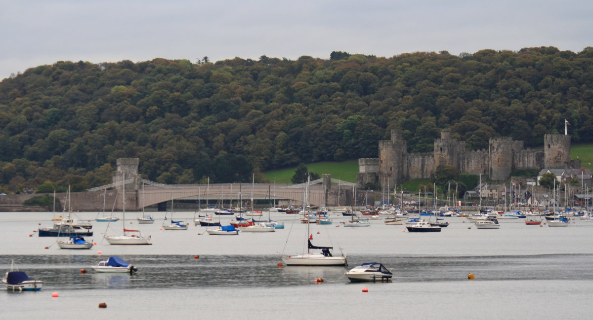 Conwy Castle from across the river