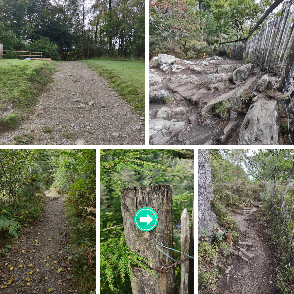 Some of the terrain you will encounter on the approach walk