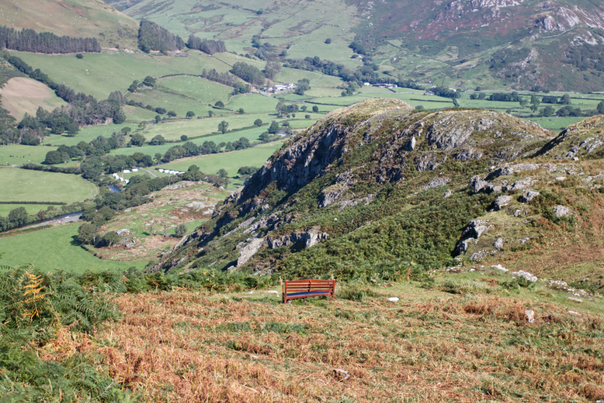 A great lookout point from the bench