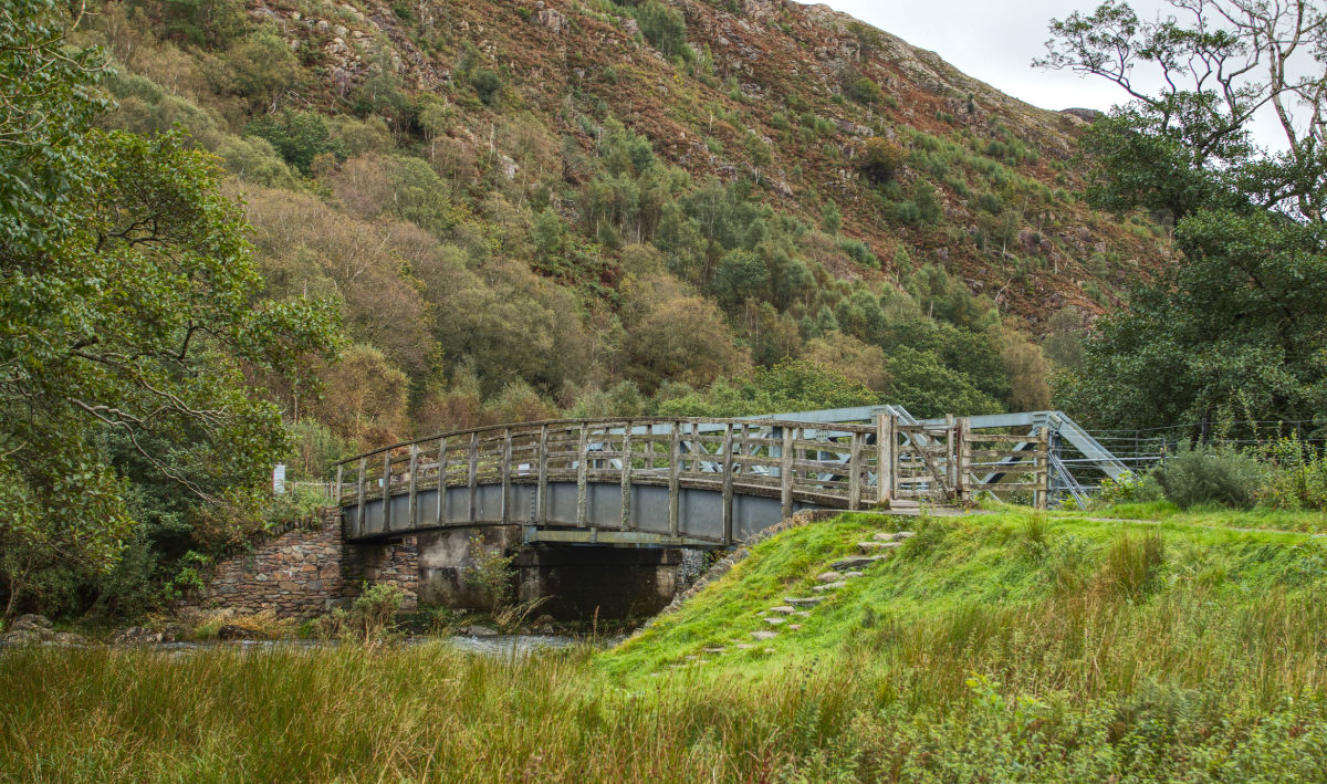 The bridge to begin the return loop