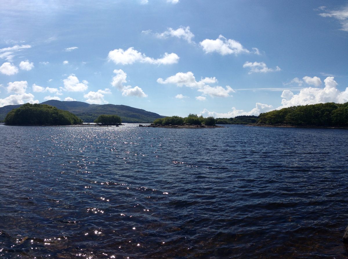 Sunny day over Trawsfynydd islands