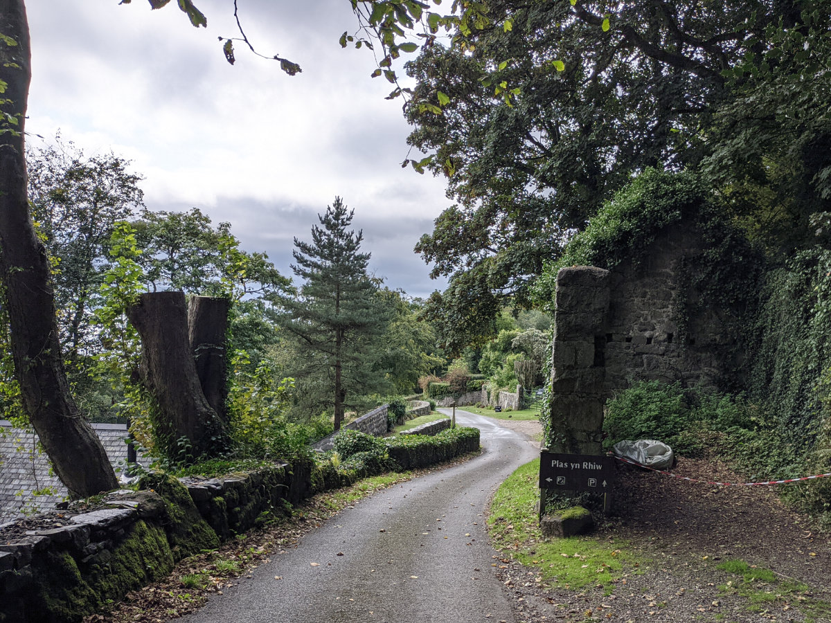 Road down towards the house