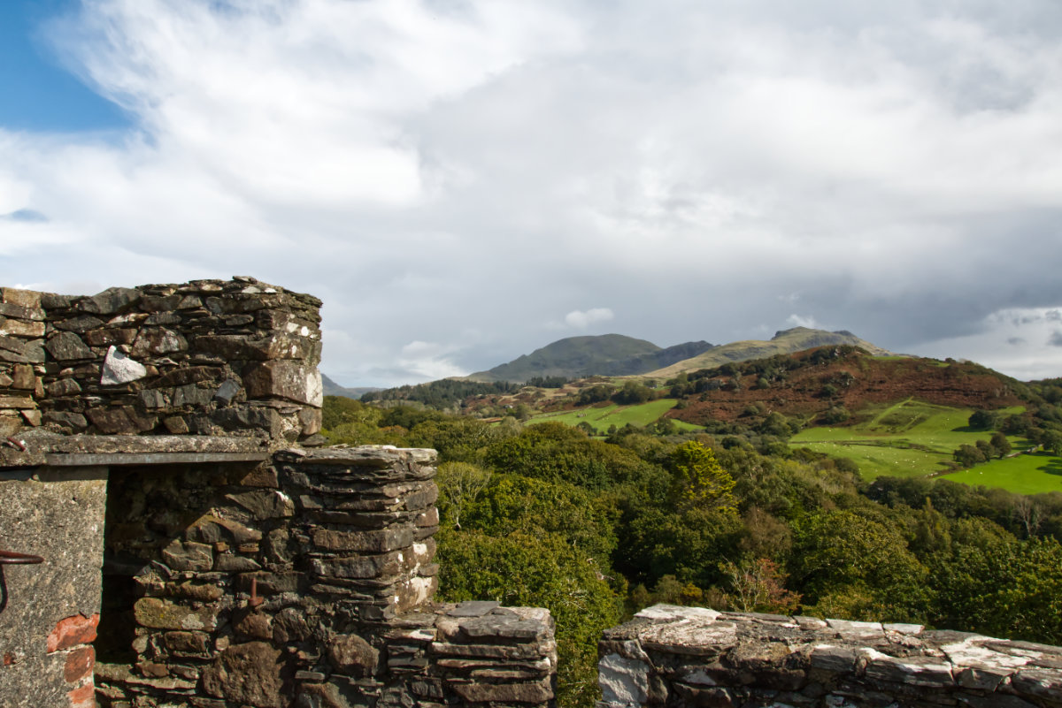 Mountain views from atop the folly