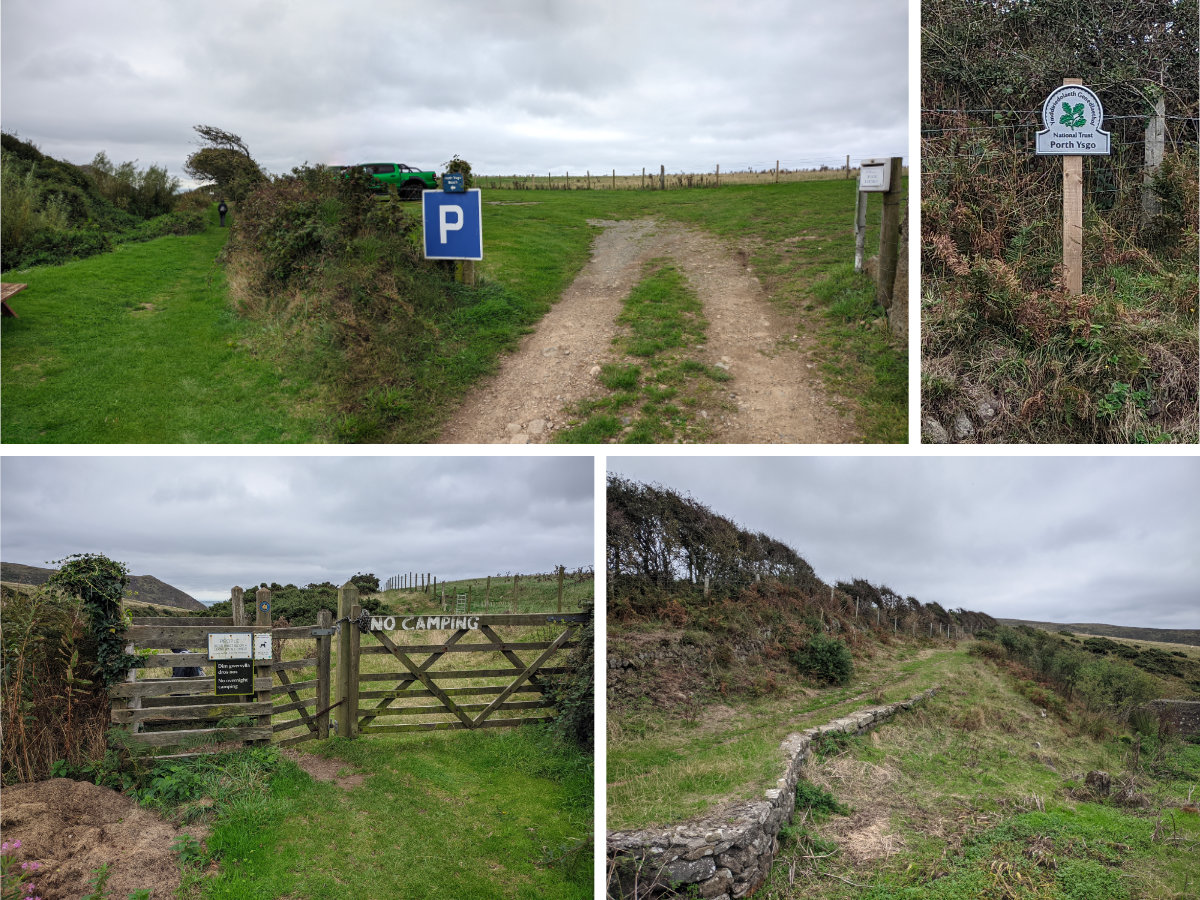 The initial stages of the Porth Ysgo walk