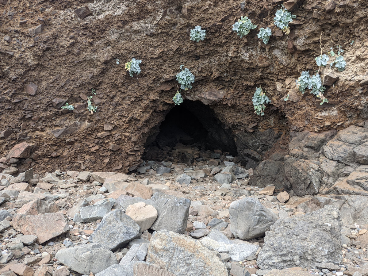 The cave at Porth Ysgo