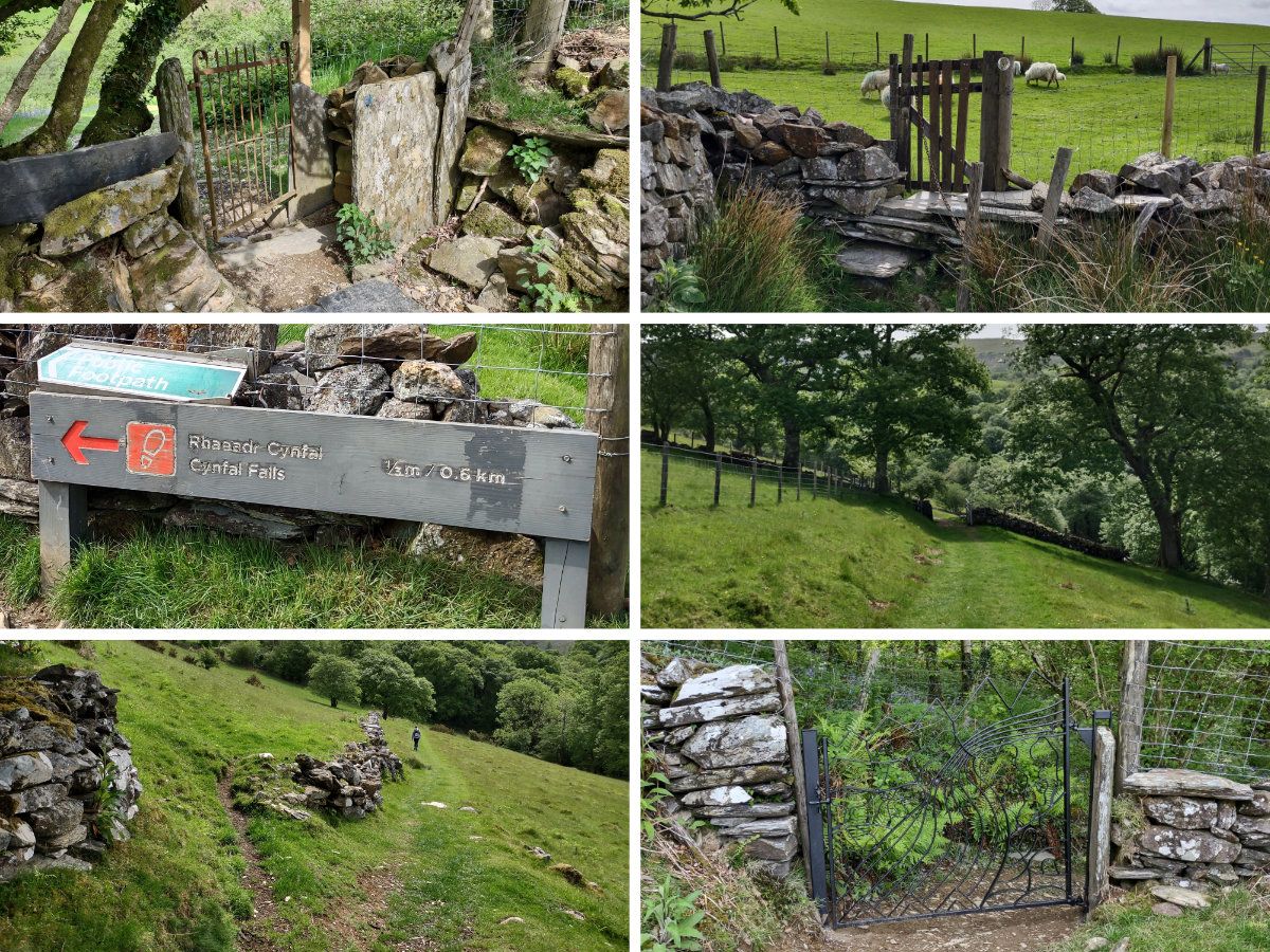 The latter stages of the walk and descent to the waterfall