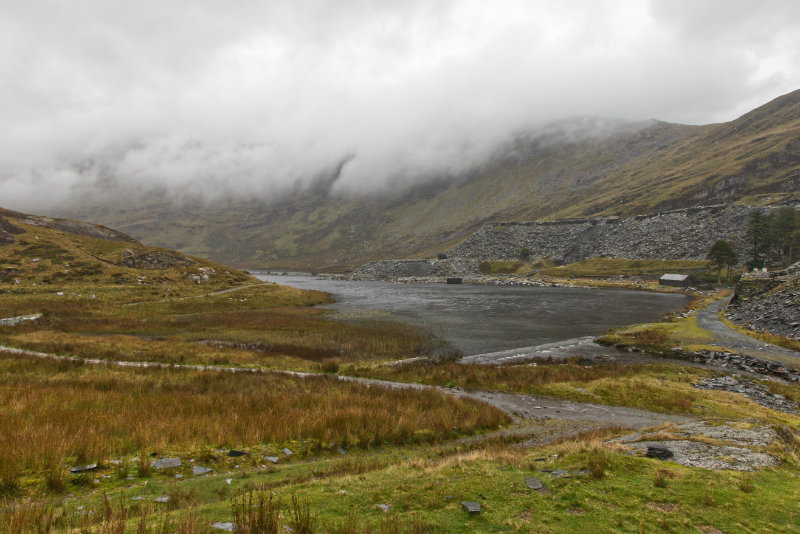 Cwmorthin in the rain