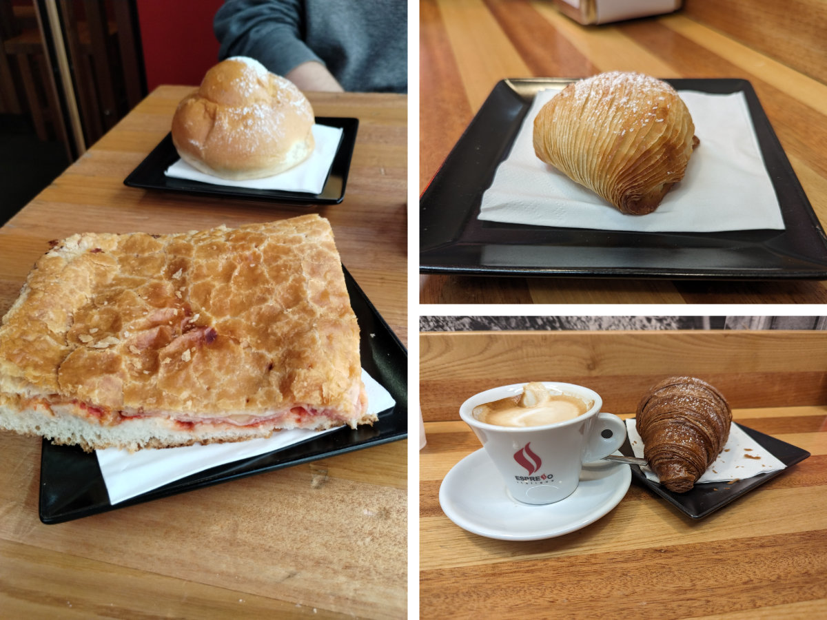 Beautiful breakfasts at Espresso Napoletano Spaccanapoli