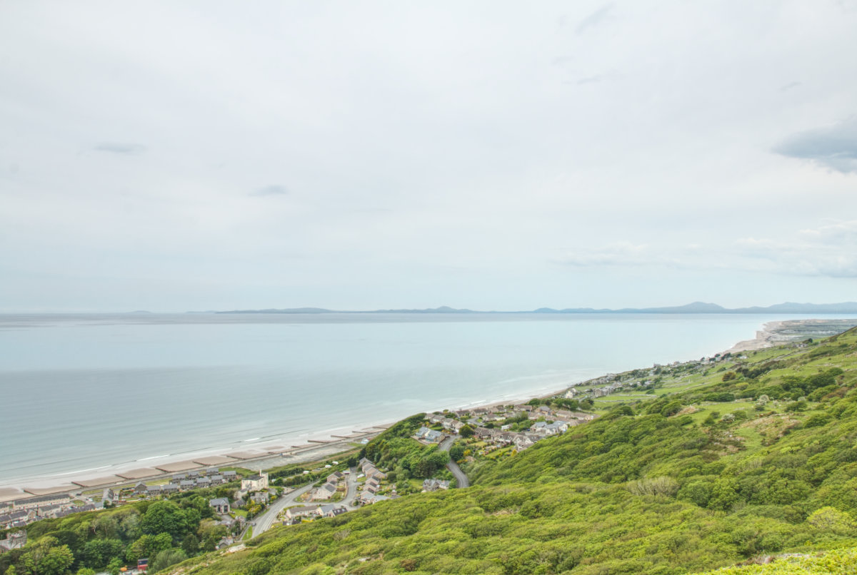 The view north from the Welsh Flag